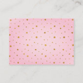 Little Boo Pink Ghost Baby Dusche Windel Raffel Begleitkarte (Rückseite)