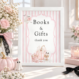 Little Boo Pink Ghost Bücher und Geschenke Baby Sh Poster
