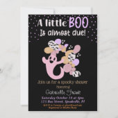 Little Boo Pink Girl Ghost Baby Dusche Einladung (Vorderseite)