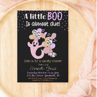 Little Boo Pink Girl Ghost Baby Dusche Einladung