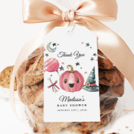 Little Boo Pink Halloween Baby Shower Favor Tag Geschenkanhänger