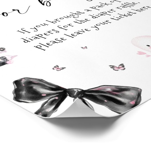 Little Boo Pink Halloween Books for Baby Poster (Ecke)