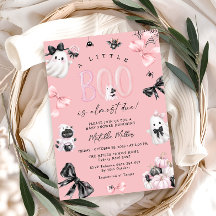 Little Boo Pink Halloween Girl Babydusche