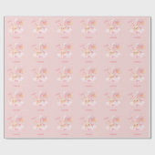 Little Boo Pink Halloween Kinderdusche Geschenkpapier (Flach)