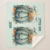 Little Boo Pumpkin for Boys Sherpadecke (Vorderseite)