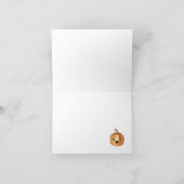 Little Boo Pumpkin Halloween Baby Shower Dankeskarte (Innenseite)