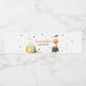 Little Boo Pumpkin Halloween Baby Shower Wasserflaschenetikett (Einzelnes Label)