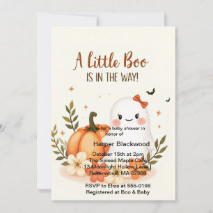 Little Boo Pumpkin Patch Kinderdusche Einladung