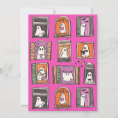 Little Boo ruft alle Ghosts Baby Dusche auf Einladung (Rückseite)