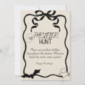 Little Boo Schnuller Hunt Baby Shower Game Einladung (Rückseite)