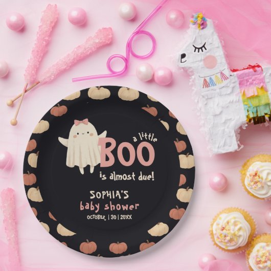 Little Boo soll Girl Halloween Babydusche haben Pappteller (Party)