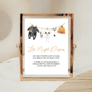 Little Boo Wäscheleine Late Night Windeln Schild