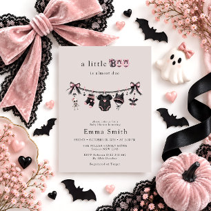 Little Boo Wäscheleine Mädchen Baby-Party Einladung