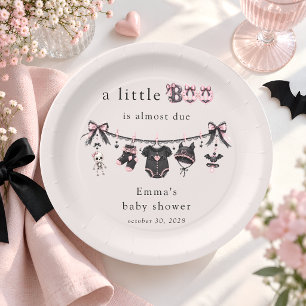 Little Boo Wäscheleine Mädchen Baby-Party Pappteller