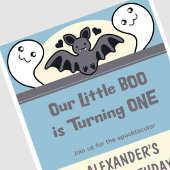 Little Boo Wende ein Niedliches Halloween 1. Gebur Einladung