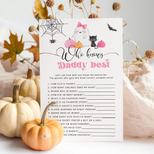 Little Boo Wer kennt Papa am besten Baby Dusche Sp