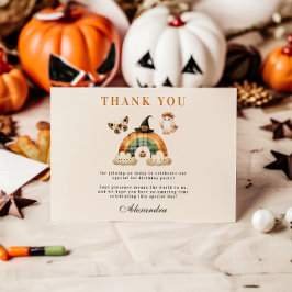 Little Boo Western erster Geburtstag Dankeskarte