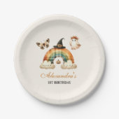 Little Boo Western erster Geburtstag Pappteller (Vorderseite)