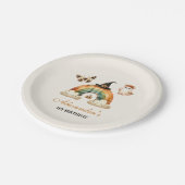 Little Boo Western erster Geburtstag Pappteller (Schrägansicht)