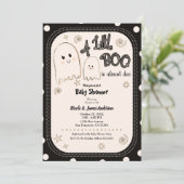 Little BOO Whimsical Ghost Halloween Kinderdusche Einladung (Stehend Vorderseite)