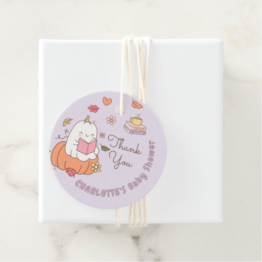 Little Boo Whimsical Neues Kapitel Danke Geschenkanhänger (Beispiel)