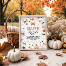 Little Boo Windel-Raffel-Party-Schild 8x10