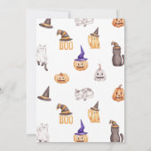 Little Boo wird eins, Halloween 1. Geburtstag Einladung (Rückseite)