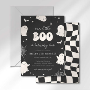 Little Boo wird zwei Geburtstagseinladung Einladung