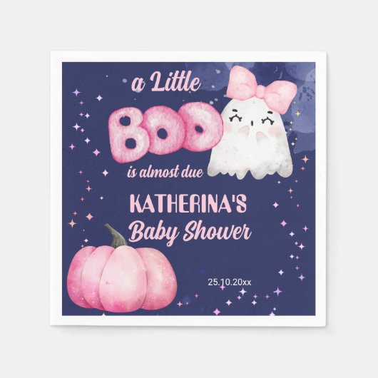 Little Boom Halloween Baby Girl Dusche Serviette (Vorderseite)