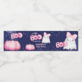 Little Boom Halloween Mädchen Dusche Wasserflaschenetikett (Einzelnes Label)