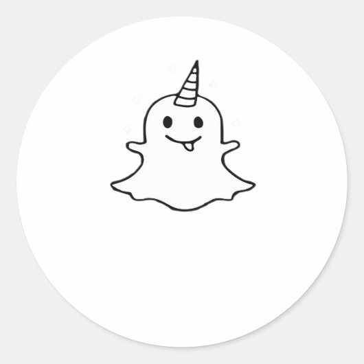 Little Boonicorn Trendy Unique Runder Aufkleber (Vorderseite)