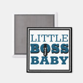 Little Boss Baby Personalized Magnet (Vorderseite/Rückseite)
