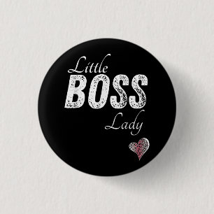 Little Boss Lady Baby Kleinkind Girl Kurz Button