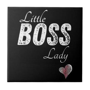 Little Boss Lady Baby Kleinkind Girl Kurz Fliese