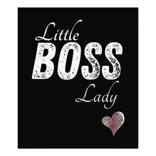 Little Boss Lady Baby Kleinkind Girl Kurz Fotodruck