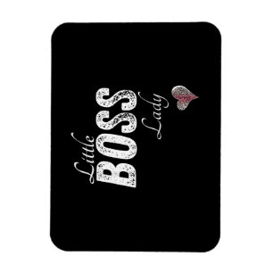 Little Boss Lady Baby Kleinkind Girl Kurz Magnet