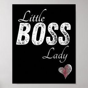 Little Boss Lady Baby Kleinkind Girl Kurz Poster