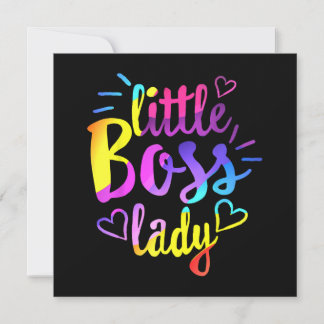 Little Boss Lady Girls Kinder Tochter Mini-Bos Einladung