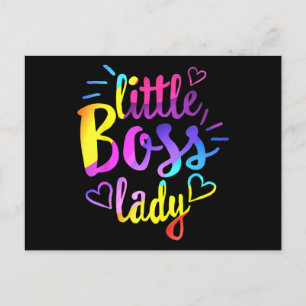 Little Boss Lady Girls Kinder Tochter Mini-Bos Postkarte