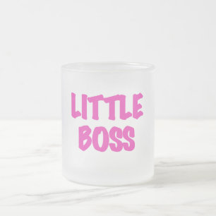 Little Boss - Rosa Hemden und Geschenke Mattglastasse