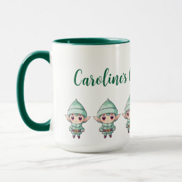 Little Bosy Elf Xmas Magie individuell angepasst Tasse