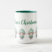 Little Bosy Elf Xmas Magie individuell angepasst Tasse (Zentrum)