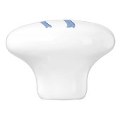 Little Bow Blue Darling Keramikknauf (Seitenansicht)