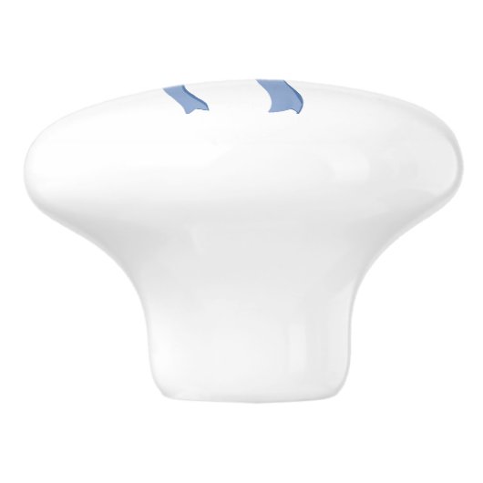 Little Bow Blue Darling Keramikknauf (Seitenansicht)