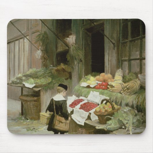 Little Boy am Markt Mousepad (Vorne)