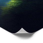 Little Boy and Fox. Kinderzimmer Art Illustration Poster (Ecke)