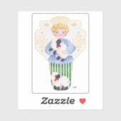 Little Boy Angel Sticker (Blatt)