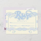 Little Boy Blue Baby Shower RSVP Karte (Vorne/Hinten)