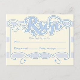 Little Boy Blue Baby Shower RSVP Karte