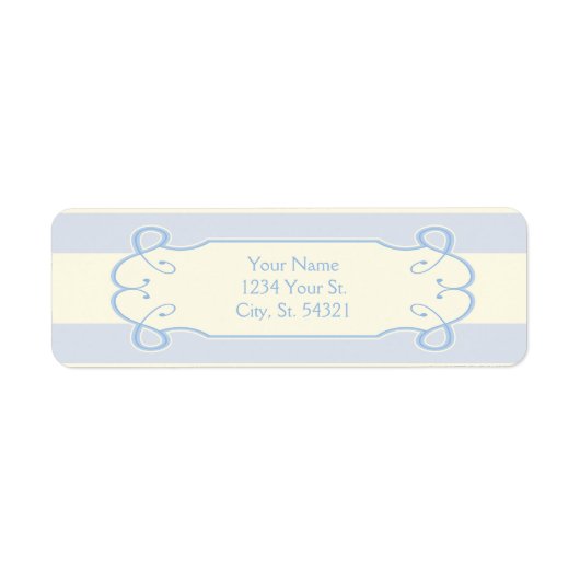 Little Boy Blue Babydusche, Adressetiketten (Vorne)